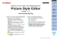 Picture Style Editor versie 1.17 - Windows