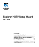 Explorer HDTV Setup Wizard